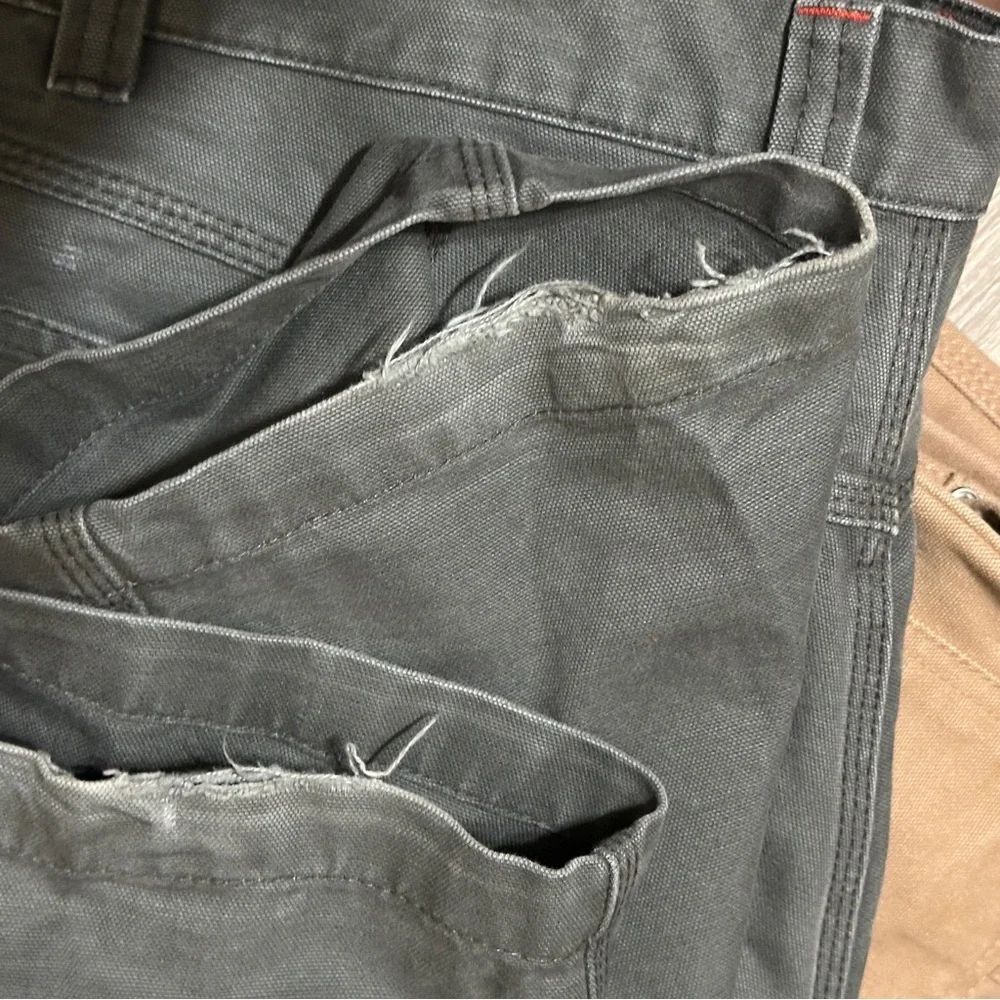 Craftsman Men's‎ Relaxed Gray Canvas Work Carpenter Outdoor Pants 38W X 32L